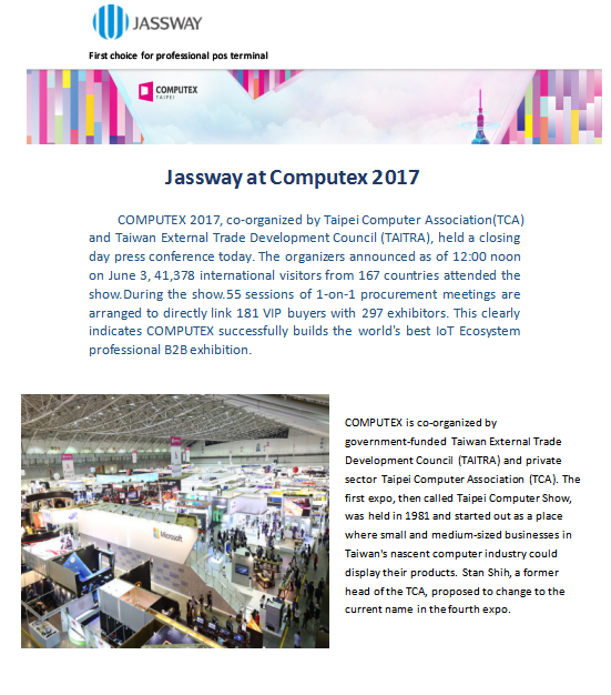 Jassway at COMPUTEX 2017