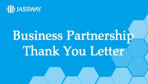 Business Partnership Thank You Letter